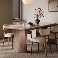 140cm 160cm 180cm Modern Luxury Simple Light Solid Wood Slate Dining Table Dining Room Chairs Rectangular Tables Set Furniture