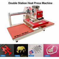 LY Doppelstation-Wärmepressmaschine 38 x 38, 30 x 30 cm, pneumatisch, automatisch, kann kontinuierliche Arbeit, T-Shirt-Druckmaschine, 2000 W, 2300 W