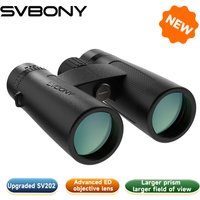 Svbony SV202 Verbessertes Weitwinkel-ED-Fernglas 8x32/8x42/10x42 Bak4 Prisma IPX7 Wasserdicht Beschlagfrei für Vogelbeobachtung Camping