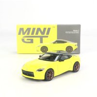 Mini gt 1:64 nissan z proto spec 2023 ikazuchi gelb MGT00415-CH lhd auto modell junge spielzeug modell freunde geschenke sammeln verzierungen