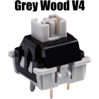 LEOBOG Grey Wood V4 Switch 5Pin HIFI Linear Stable RGB Games Office Mechanical keyboard customization Switch Factory lubrication