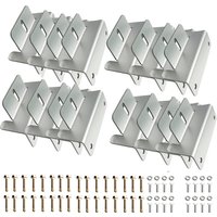 16/8/4Pcs Solar Panel Mounting Bracket Kits,Solar Panel Aluminum Mounting z Bracket Supporting for RV, Roof, Boat