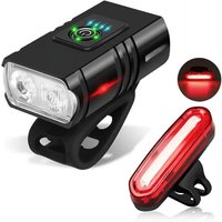 AliExpress XIWANGFIRE Front Rear Bicycle Light T6 LED Front USB Rechargeable MTB Mountain Bicycle Lamp Bike Headlight Flashlight Cycling Scooter tail