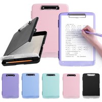 Heavy Duty Clipboard With Storage And Pen Holder Black Enclosed Clipboard Box Case For Nurses Drivers Contractors Teachers Home