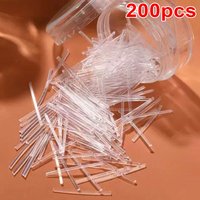 Hypoallergenic Simple Transparent Earrings Invisible Plastic Soft Stud Earring Piercing Retainer Ear Studs Pins Jewelry