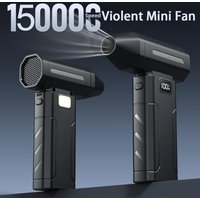 Portable High-Power Blower Fan For Dust Removal, Snow Clearing, Vehicle Cleaning, Emergency Lighting, And Outdoor Use