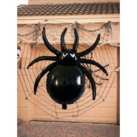 1pc-32 inch Halloween black spider balloon, Halloween spider balloon decoration, Halloween party, birthday party supplies