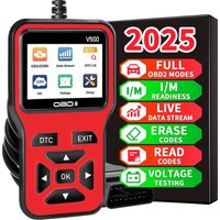2025's Latest Obd2 Scanner Diagnostic Tool - Complete Engine Code Reader with Data Stream, I/M Readiness, Voltage Test, and Erase Functions, Obd Powered, Compatible with All Vehicles from 1996 Onwards