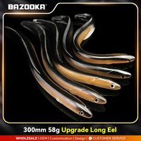 Bazooka Eel Fishing Soft Lure Long Big Set Wobbler Sinking Silicone Easy Shiner Pike Bass Artificial Pesca Leurre Winter Baits