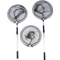 1.5M/1.7M Fishing Net Aluminum Alloy Telescopic Rubber Handle Fishing Net Foldable Sea Mesh Pole For Carp Fly Fishing