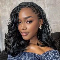 8“ Short French curl Bob Braids Crochet Box Braids Ombre Colored Synthetic Hair Extensions Brown Blonde Purple Crochet Hair