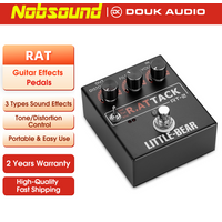 Little Bear HiFi Electric Guitar Effector 3 RAT model DIRTY/TURBO/VINTAGE Stomp Box Pedal LM308AN Guitar Amplifier