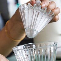 Hand-brewed Coffee Filter Cup Paper Presser Cone-shaped Mountain for V-shaped Origami Filter Cup Paper Dual-use Paperweight