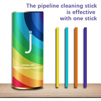 Solid rods for pipeline dredging, sewer and drainage pipe cleaning, sterilization and deodorization