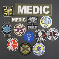 Taktische medizinische Stickerei Patches Stern des Lebens Abzeichen Militärarmband Rucksack Aufkleber Kleidung Tasche Applikation
