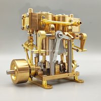 Double Cylinder Steam Engine Model Reciprocating RC Ship Model Power DIY Modification
