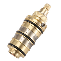 B44CBrass Replacement Thermostatic Cartridge, Shower Mixer Valve Bar Repair Kit Bathroom Water Temperature Control Faucet