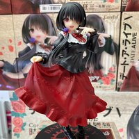 18CM Anime DATE A LIVE Tokisaki Kurumi Anime Figure Cute Girl Red Dress PVC Up Model Desk Ornament Collection Model Toy