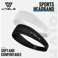 WRELS Fitness Headbands Ice Silk Workout Headband Cooling Forehead Wrap No-Slip Running Sweatband Moisture-wicking Hairband