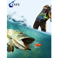ANFS 15pcs Fishing Lure Set-10pcs Soft Artificial Bait with 5pcs 1g Lead Hook For Freshwater and Saltwater Fishing