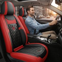 Black Red Car Seat Covers for Ford Focus 2 MK1 MK3 Mondeo MK4 Fiesta MK7 Fusion Kuga Ranger Universal Auto Interior Accessories
