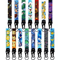 Anime Figures Keychain Cute Cartoon Animals Elf Coraline Short Lanyard TagKeys Strap Key Ring Car Motorcycle Accessories Gifts