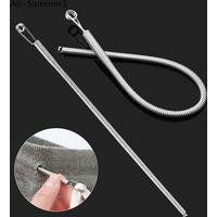 Bendable Spring Drawstring Threader Clip Pants Hoodies Elastic Band Lace Cord Flexible Drawstring Thread DIY