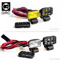 Grc 17mm Rectangular Spotlight Retro Simulation Off-road Searchlight Headlight Bumper Dome Light G157mw/g157my