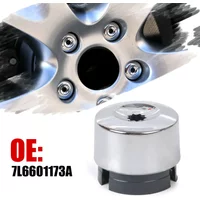 1Pc Chrome Wheel Lug Bolt Nut Cap Cover Car Exterior Accessories for VW Volkswagen Touareg 2004 2005 2006 2007-2014 7L6601173A