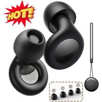 Skin-Friendly Soft Silicone Noise Cancelling Ear Plugs Earbuds Fit Ear Canal Well for Peaceful Sleep Quiet Study Outdoor Travel
