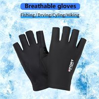 Breathable half-finger sports gloves, anti-slip quick-dry UV protection cycling fitness gloves for men and women