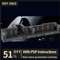 New 4595Pcs Famous Star Battle Movie Moc Sw Death Corridor Model Building Blocks Diy Creative Ideas Kids Toys Birthday Gifts