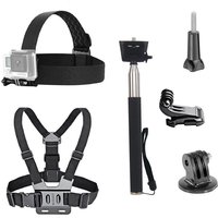 Action Camera Accessories Kit Head Strap Chest Strap Mount Adjustable Holder for GoPro Phone DJI Osmo SJCAM AKASO insta360