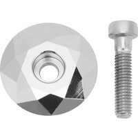 AliExpress NONE Aluminum Alloy Bike Headset Top Cap Silver Lightweight Headset Stem Top Cover With Bolts Headset Stem Top Hat Bike Accessories