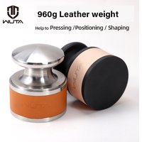 WUTA Stainless Steel 960g Leather Press Tool Heavy Weight Skin Pressing Carving Shaping Paperweight DIY Leather Craft Work Tools
