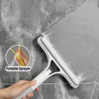 Handheld Glass Wiper with Spray Bottle Multifunctional Window Squeegee Cleaning Brush Household Mirror Auto Glass Clean Tool