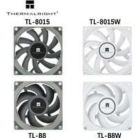 Thermalright TL-8015 TL-8015W TL-B8W TL-B8 80mm High Air Volume Case Fan 4PIN CPU Cooling fan PWM For Small Case 8cm Radiator