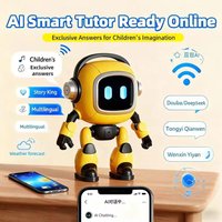 AI Robot Companion Easy Operations Electric Robot For Kids Travel Home Education Remote Control Toy Children's Electric Mechanic
