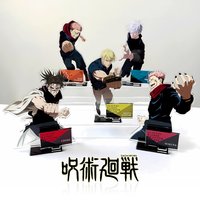 Jujutsu Kaisen Anime Acrylic Standee All Characters Battle Style Cartoon Collectible Desktop Decor Keychain Gift For Fans