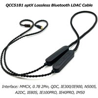 QCC5181 LDAC Wireless Module Bluetooth-Compatible 5.4 Earphone LE-Audio Cable aptX Voice 32kHz cVc10.0 HD Mic MMCX 2Pin QDC A2DC