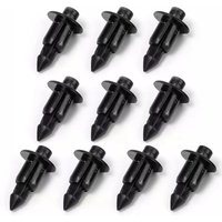 100pcs 6mm Buckle Nail Car Cover Body Screw Bolts For Honda Toyota Suzuki Yamaha Motorcycles Black Rivets Decorative Panel Parts