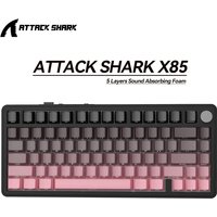 Attack Shark X85 RGB Mechanical Keyboard | 2.4G Tri-Mode Full-Key Hot-Swap Metal Knobs Bluetooth Keyboard Win & Mac Compatible