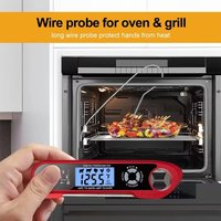 Dual-Probe Meat Thermometer Digital Kitchen Cooking Food Milk Thermometer For Meat Foldable BBQ TP300 Temperature Gauge Tools