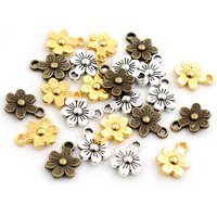 20pcs Charms Double Sided Flower 12x9mm Antique Making Pendant fit,Bronze Vintage Antique Silver color,DIY Handmade Jewelry