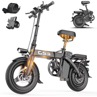 AliExpress Toofly GS3 Adult Electric Bicycle, 250W city ebike, 48V 15AH Battery E-bike, 14-inch tire Foldable Electric Bike