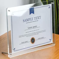 Crystal transparent A3/A4/A5 Acrylic Photo Frame Display Stand Paper Certification Holder for Bedroom Tabletop Decorations