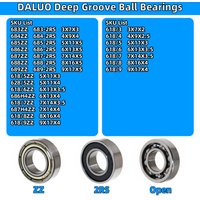 10PCS 683 684 685 686 687 688 689 618/5 628/5 618/6 618/7 618/8 619/9 686H4 687H4 ZZ 2RS ABEC-3 ABEC-5 DALUO Bearing