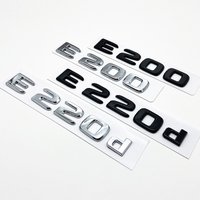 Black Silve Letters E200 E260 E300 E400 E450 E220d E350d E400d 4Matic ABS Emblem for Mercedes Benz Car Trunk Logo Sticker