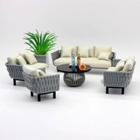 Small Sofa Model Figurine For 1/20 1/25 1/30 Dollhouses Craft Project Decoration