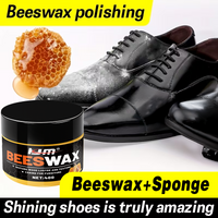 KJM 40g Beeswax Polishing Kit for Shoes - Premium Leather Care with Enhanced Protection And Restored Shine - Easy Maintenance